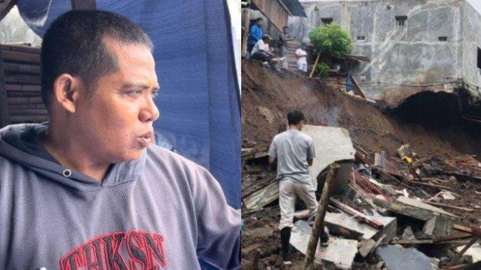 Korban longsor di Ternate, Irwan Soleman, saat menceritakan kejadian.
