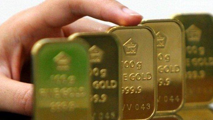 HARGA EMAS - Ilustrasi emas batangan yang diunduh dari dokumen KOMPAS.com, Jumat (27/9/2024). Berikut ini harga serta buyback emas Antam dan Pegadaian, Sabtu (8/2/2025). Buyback naik Rp 10 ribu.
