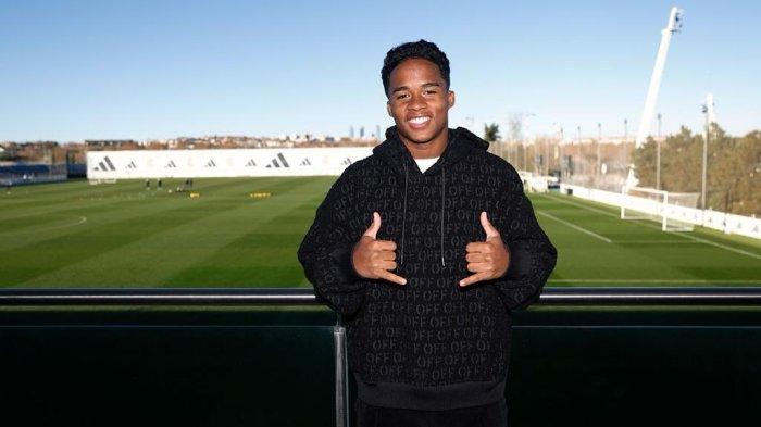 Striker muda Palmeiras yang kini sudah terikat dengan Real Madrid, Endrick