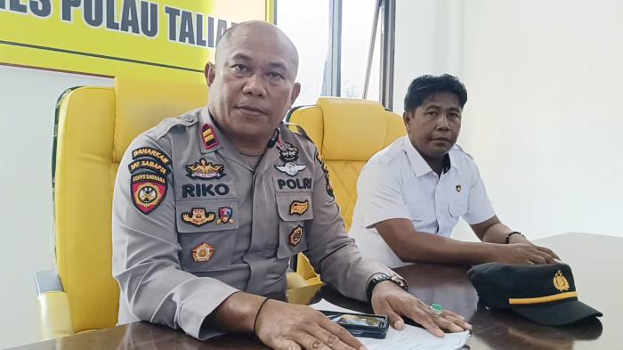 HUKUM: Kasi Humas Polres Pulau Taliabu, Maluku Utara Riko Ibrahim saat diwawancarai Tribunternate.com, Senin (28/7/2025)