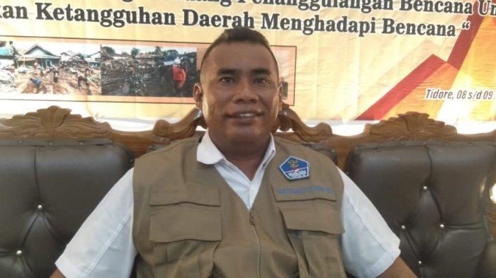 BENCANA: Kepala Pelaksana Badan Penanggulangan Bencana Daerah Kota Tidore Kepulauan, Muhammad Abubakar