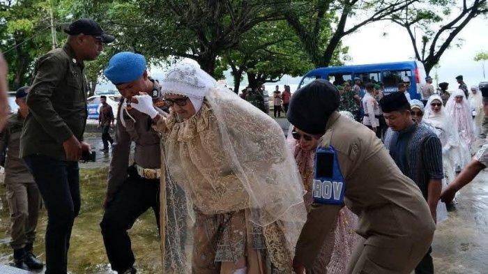 HAJI: Jamaah haji Pulau Taliabu tiba di Ibukota Bobong Kabupaten Pulau Taliabu.