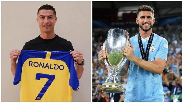KOLASE FOTO Cristiano Ronaldo dan Aymeric Laporte