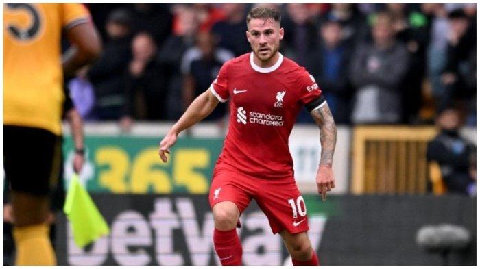 Gelandang Alexis Mac Allister dalam laga Matchday 5 Liga Premier yang digelar di Molineux Stadium, Sabtu (16/9/2022) lalu, di mana Liverpool berhasil comeback dan menang dengan skor 3-1 atas Wolves.