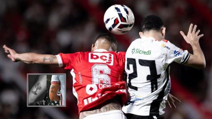 KOMPETISI: Malut United sedikit membocorkan rekrutan anyar mereka untuk Super League 2025-2026. Yang mana rekrutan pemain tersebut berasal dari Brasil. Tampak Igor Inocencio (merah) melakukan duel udara pada sebuah laga