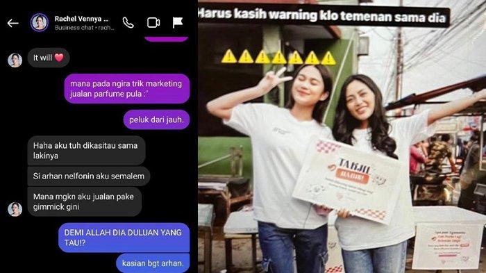 Postingan Rachel Vennya yang diduga menyindir sahabatnya, Azizah Salsha, karena selingkuh dengan Salim Nauderer.