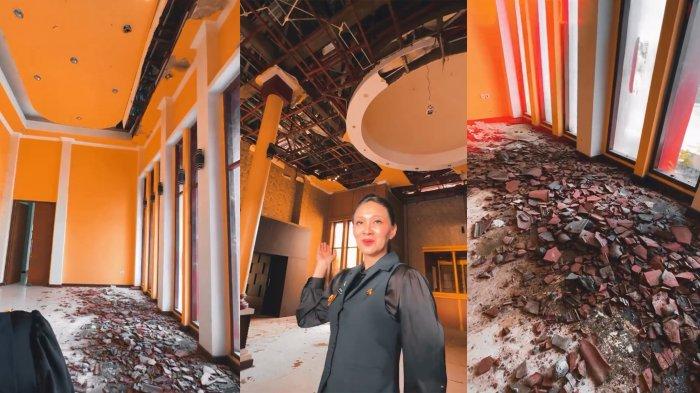 RUMAH DINAS GUBERNUR - Gubernur Maluku Utara, Sherly Laos perlihatkan rumah dinasnya yang rusak parah di Kota Sofifi. Tangkapan layar dari unggahan Instagram @s_tjo, Minggu (9/3/2025).