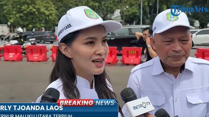 GLADI BERSIH PELANTIKAN - Sherly Laos dan Sarbin Sehe saat diwawancari Tribunnews usai gladi bersih Pelantikan Kepala Daerah, Rabu (19/2/2025). Sherly Laos menegaskan untuk melanjutkan gagasan besar mendiang Benny Laos.