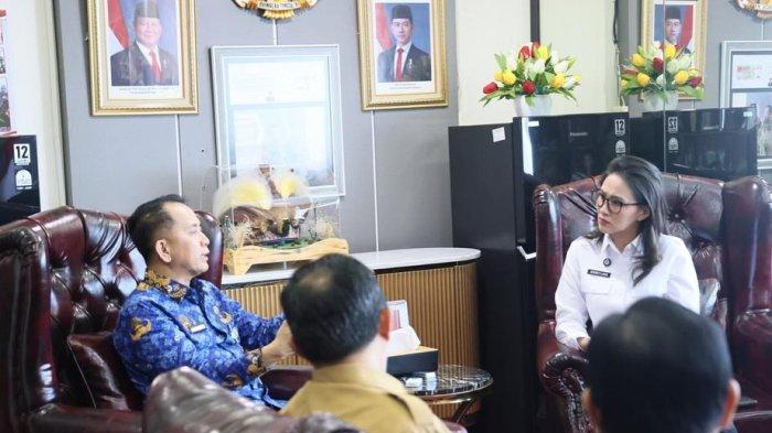 KUNKER SHERLY LAOS - Gubernur Maluku Utara, Sherly Laos saat datang ke Ditjen Keuangan Daerah Kemendagri, Senin (17/3/2025). Foto diunduh dari dari Instagram @s_tjo, Kamis (20/3/2025).