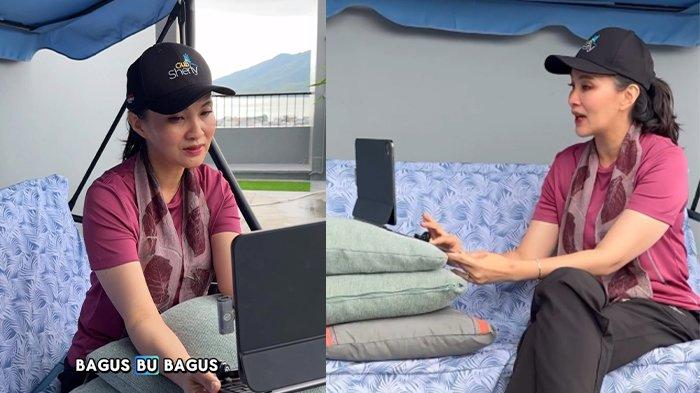 BATANG DUA - Kolase foto Gubernur Maluku Utara Sherly Laos saat melakukan zoom dengan Kepala Puskesmas Batang Dua Yulianus Belian Ali, Mingg (11/5/2025). Hal ini untuk uji coba akses internet yang baru dipasang di sana.