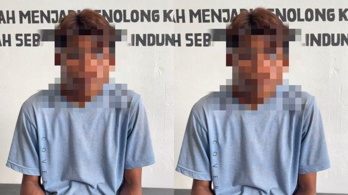 HUKUM: Terduga pelaku tindak pidana pengeboman ikan di perairan Pulau Waindi, Halmahera Selatan, Maluku Utara, Sabtu (17/5/2025).