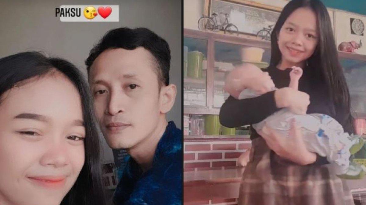 Nissa Risky bersama suami dan buah hatinya