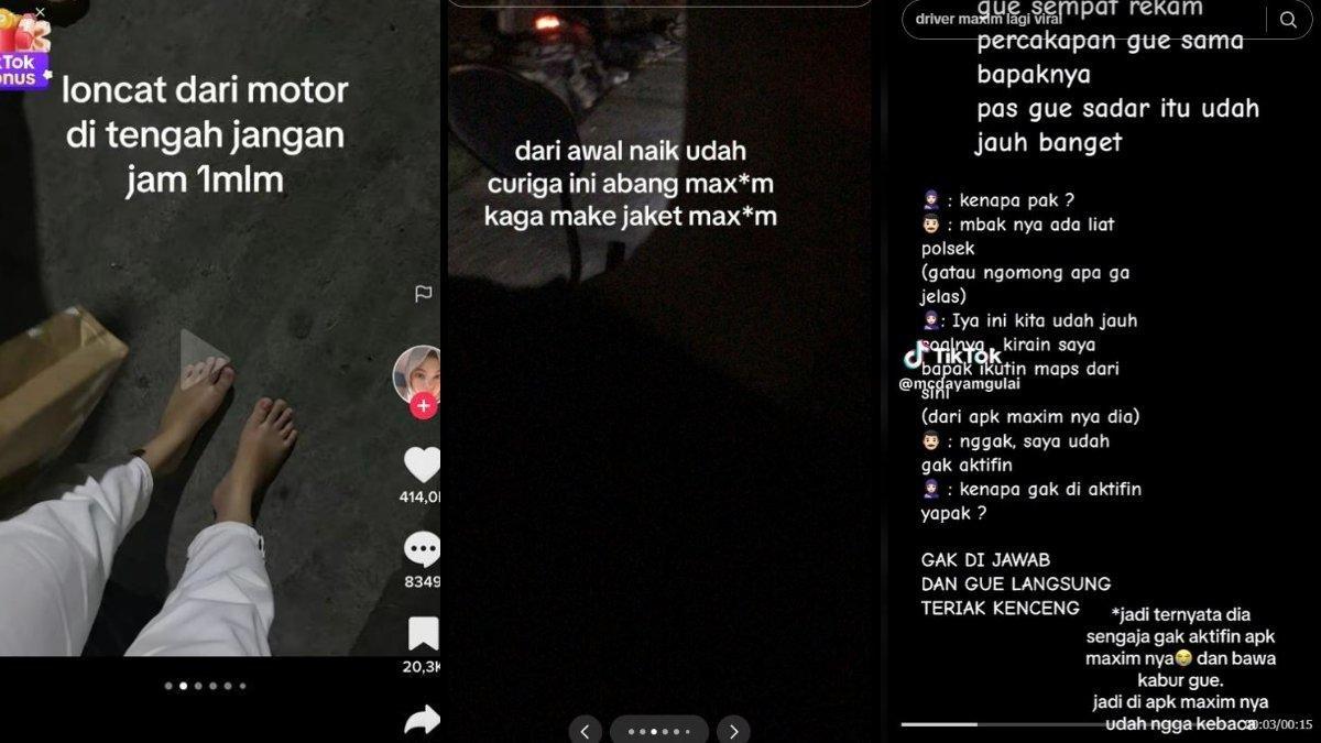 Viral curhatan wanita mengaku diculik driver ojek online.