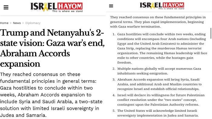 Kabar Trump dan Netanyahu menyepakati proposal dihentikannya genosida di Gaza