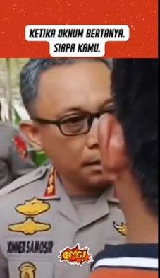 Kombes Pol Jonner Samosir viral bentak warga dengan kata Siapa Kamu?