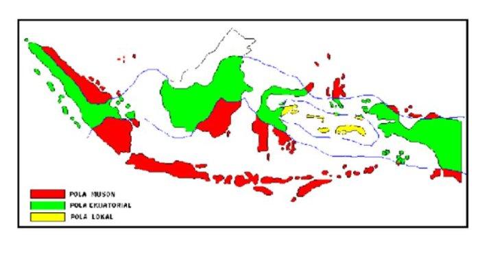 SOAL OSN GEOGRAFI - Gambar pola curah hujan