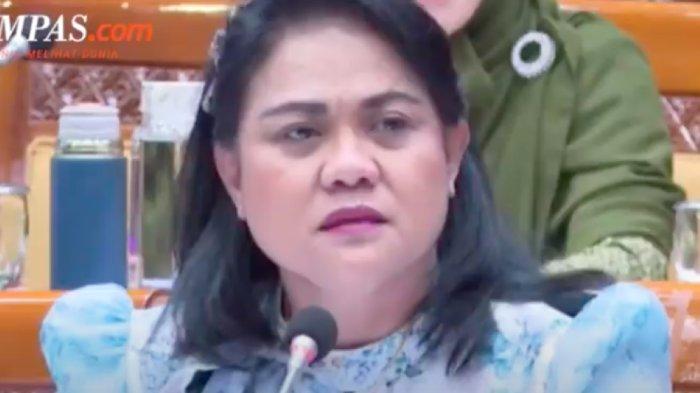 Anggota Komisi X DPR dari Fraksi Partai Demokrat, Anita Jacoba marah terkait pengelolaan anggaran Kemenikbud saat rapat kerja dengan Kemendikbud pada Kamis (6/6/2024).