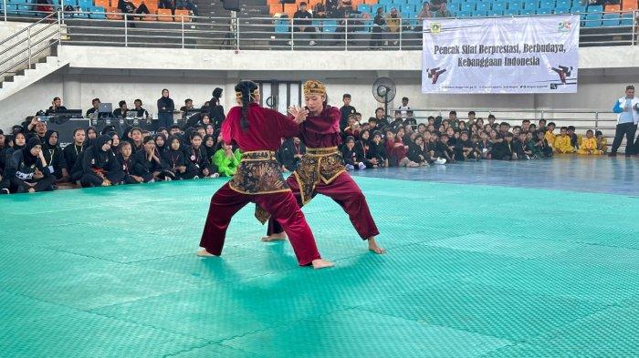 ILUSTRASI - Suasana pertandingan Pencak Silat.