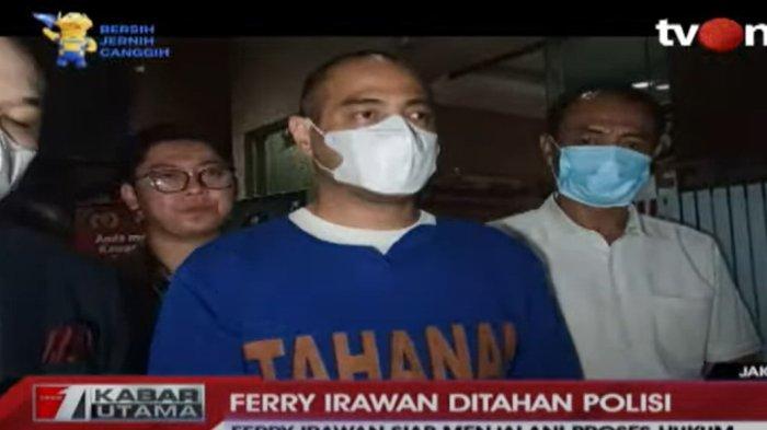 Ferry Irawan resmi ditahan Polda Jatim atas dugaan KDRT ke istrinya Venna Melinda. Ferry mengaku telah menulis surat untuk istrinya agar melihat ibunya.