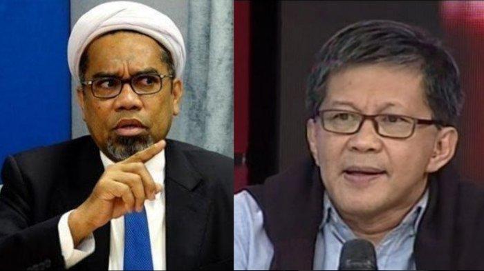 Foto: Ali Mochtar Ngabalin dan Rocky Gerung