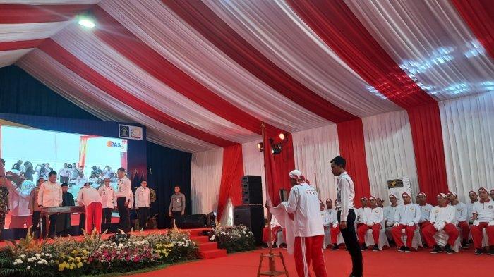 Ikrar kesetiaan napi teroris terhadap Negara Kesatuan Republik Indonesia (NKRI) di Lapas Khusus Kelas IIA Gunung Sindur, Kabupaten Bogor, Jawa Barat pada Rabu (24/42024).