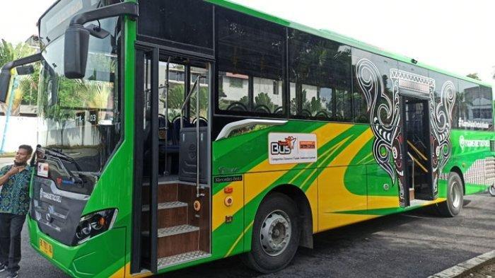 Ilustrasi bus BTS yang merupakan hibah dari Kementerian Perhubungan (Kemenhub) kepada Pemkot Depok.