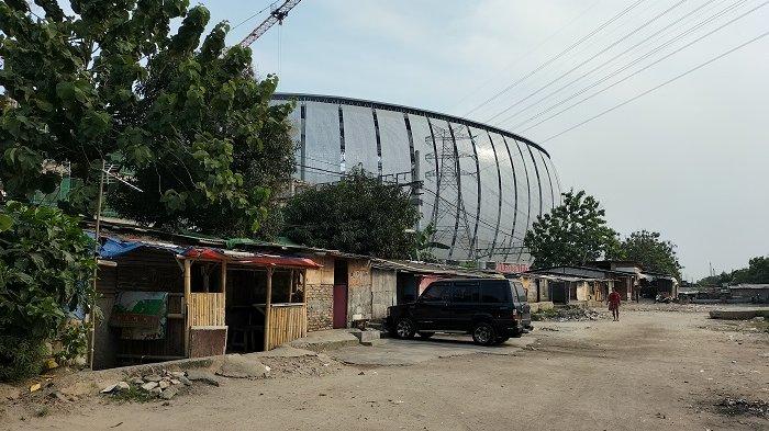 Penampakan Kampung Bayam samping Utara JIS yang diwacanakan akan dibangun jalur MRT Fase 2A.