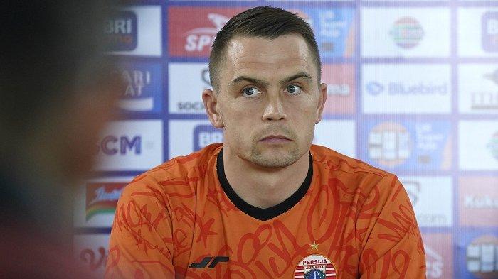 Gelandang Persija Jakarta Maciej Gajos berharap timnya mengalahkan RANS Nusantara FC di Stadion Patriot Candrabhaga, Bekasi, Minggu (22/10/2023).