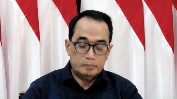 Menteri Perhubungan Budi Karya Sumadi dalam diskusi lewat zoom, Minggu (17/3/2024)