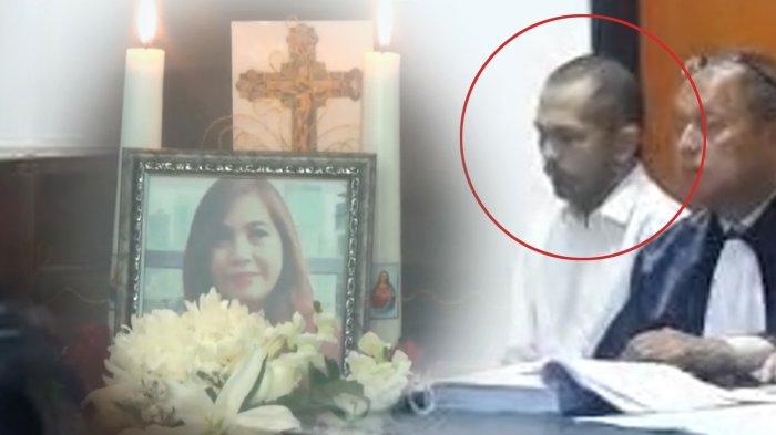 Ecky Listhianto, pelaku mutilasi korban Angela Hindriati menyatakan permohonan maafnya kepada pihak keluarga Angela saat bersaksi di persidangan, Pengadilan Negeri (PN) Cikarang, Kabupaten Bekasi, Senin (19/6/2023).