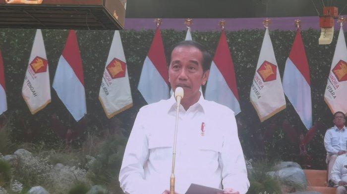 Presiden Jokowi di Rapimnas Gerindra, Sabtu (31/8/2024) malam.