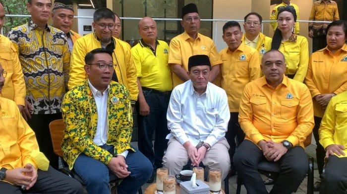 Ridwan Kamil usai acara Silaturahim Ridwan Kamil-Suswono ke DPD Partai Golkar Provinsi Jakarta.