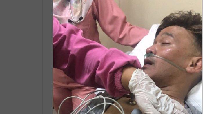 Ruben Onsu saat menjalani perawatan di RSUD Majalengka, Jawa Barat