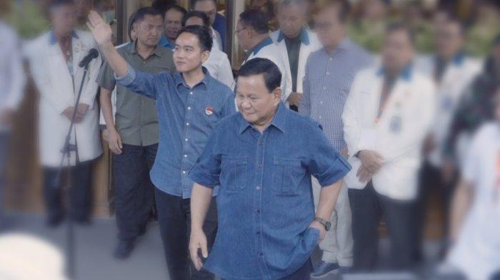 Calon Presiden Koalisi Indonesia Maju Prabowo Subianto sempat mengecek awak media setelah nyaris lebih 10 jam menunggu ia dan cawapres KIM, Gibran Rakabuming Raka jalani Medical Check Up di Rumah Sakit Pusat Angkatan Darat Gatot Soebroto, Kamis (26/10).
