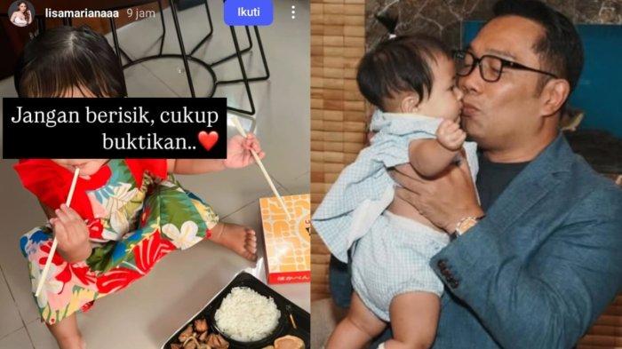 VIRAL MEDIA SOSIAL - Kolase Ridwan Kamil dan Putri dari Lisa Mariana. Lisa Mariana menyebutkan adalah anak dari buah cintanya dengan Ridwan Kamil, meski terlarang dirinya berharap Ridwan Kamil mengaku dan bertanggung jawab atas anaknya.