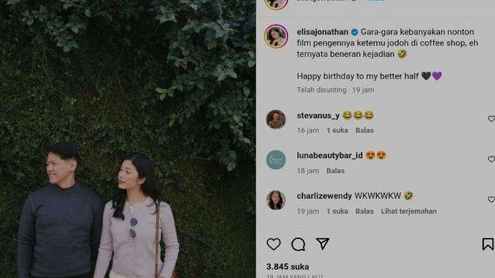 Elisa Jonathan posting kekasih baru.