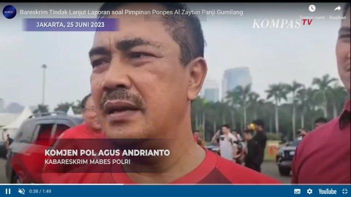 Kabareskrim Polri Komjen Agus Andrianto