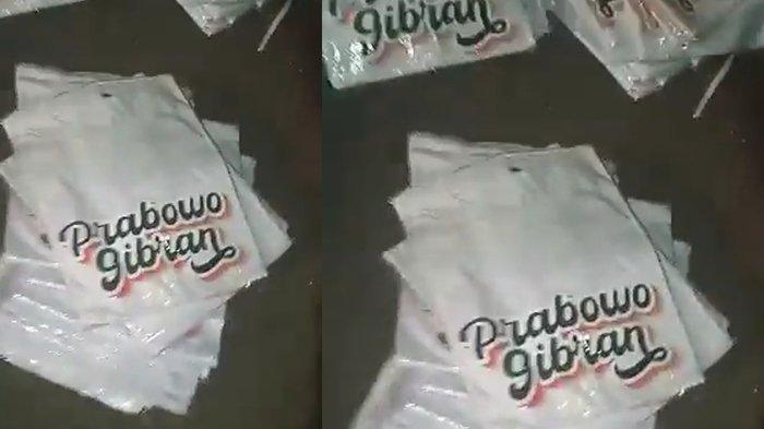 Kaos Prabowo Gibran beredar di medsos.