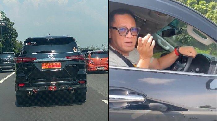 Pengemudi Toyota Fortuner berpelat TNI marah seusai menabrak mobil lain di Tol Japek KM 57. Sang pengemudi ngaku adik Jenderal Sony Abraham. Sementara korban adalah wartawan.