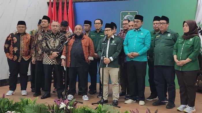 Pertemuan elite PKB dan PKS, di Kantor DPP PKB, Jalan Raden Saleh, Jakarta Pusat, Kamis (25/4/2024) malam. PKB dan PKS siap bekerja sama menghadapi Pilkada Serentak yang akan digelar November 2024.
