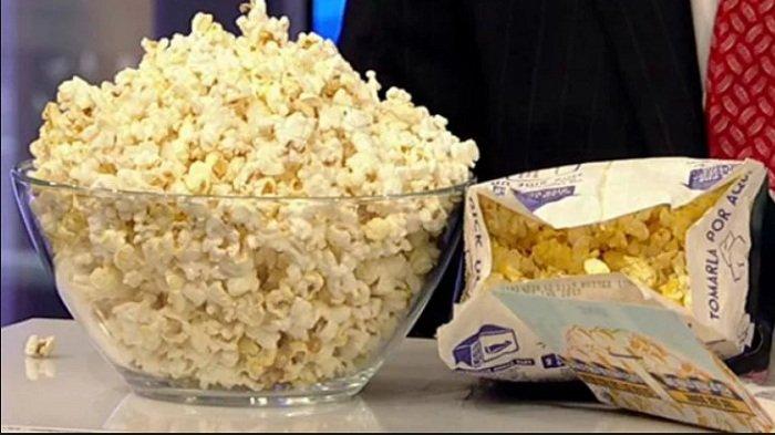 Ilustrasi popcorn instan