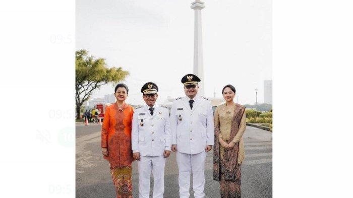 PELANTIKAN KEPALA DAERAH -- Gubernur Jakarta terpilih Pramono Anung dan anaknya yang terpilih sebagai Bupati Kediri Hanindhito Himawan Pramana, hari ini secara bersama mereka dilantik sebagai kepala daerah pada 20 Februari 2025. Rangkaian upacara pelantiikan digelar di Istana Negara pukul 10.00 WIB.