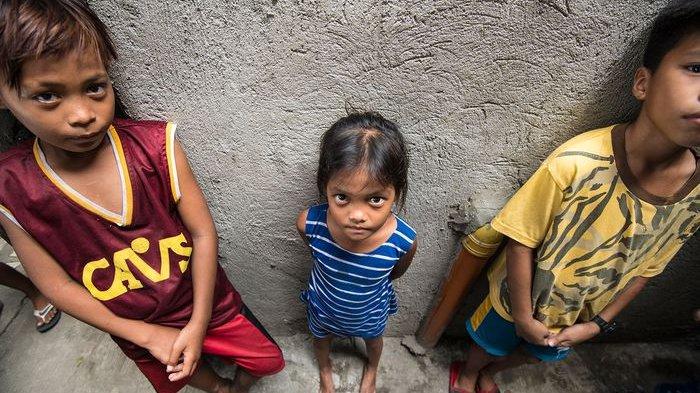 Ilustrasi anak-anak mengalami stunting atau tubuh pendek.