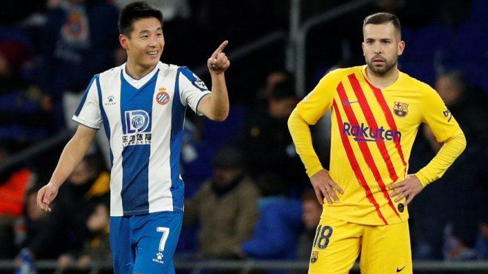 Wu Lei saat masih berkarier di Espanyol, berhasil menggagalkan kemenangan Barcelona. Ia cetak gol penyama kedudukan 2-2.
