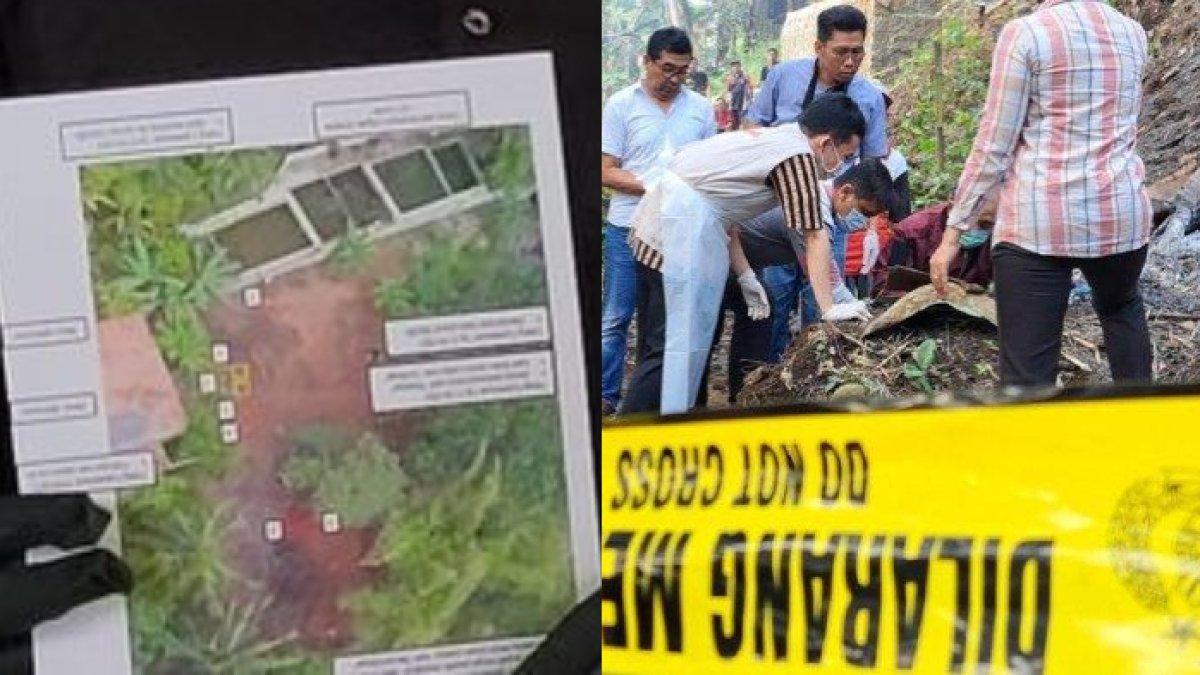 Foto kanan: Tim kepolisian mengidentifikasi dan mengevakuasi tulang belulang bayi hasil inses ayah dan anak yang ditemukan warga di Kelurahan Tanjung RT 01 RW 04, Kecamatan Purwokerto Selatan, Kabupaten Banyumas, Kamis (15/6/2023). Foto kiri: Ahli forensik dari RSUD Margono Soekrajo Purwokerto Dr dr Muhammad Zaenuri Syamsu Hidayat saat per rilis di Mapolresta Banyumas, Jawa Tengah, Selasa (27/6/2023).