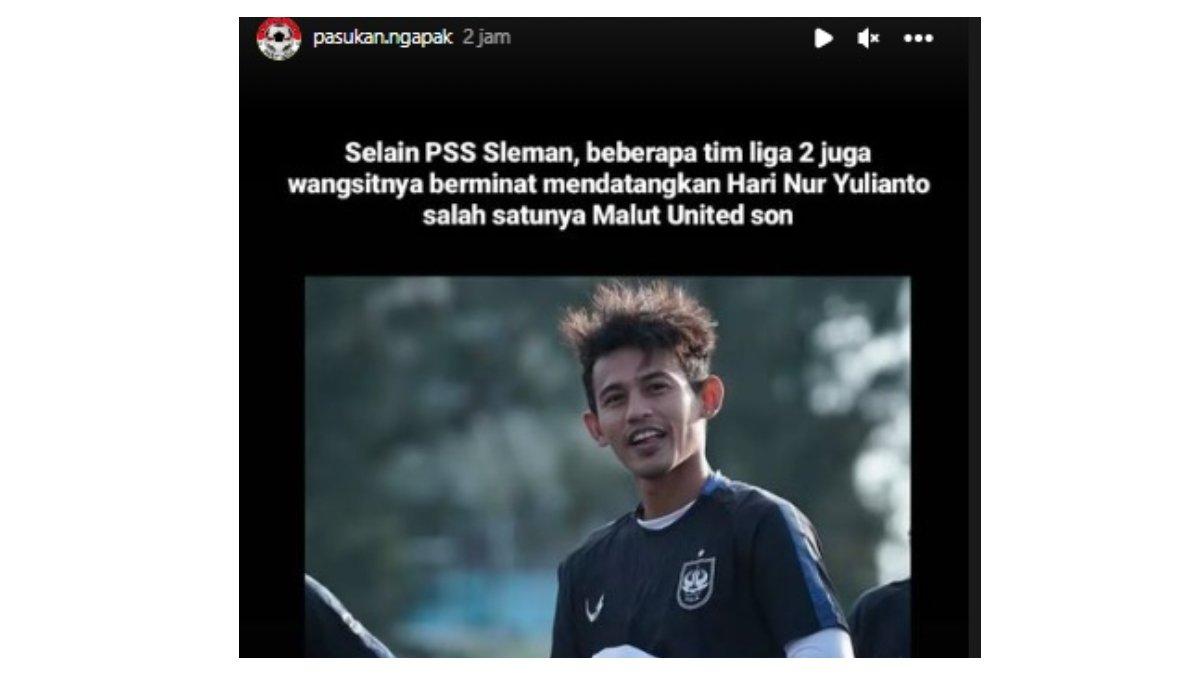 Kabar Hari Nur Yulianto diminati klub Liga 2, Malut United FC.