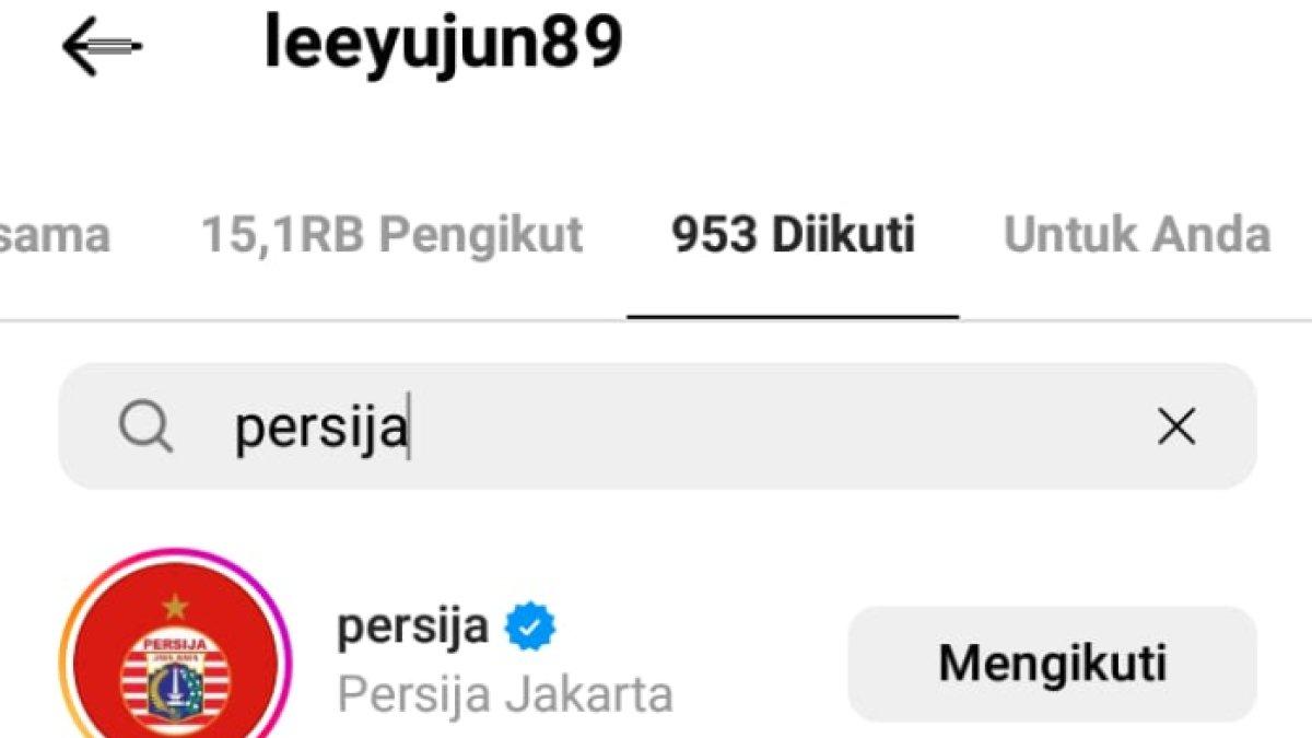 Lee Yu-jun Follow IG Persija 2