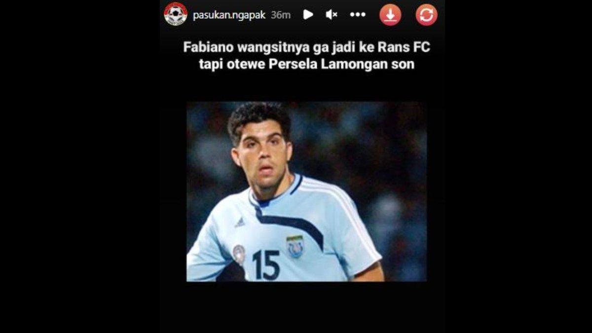 Rumor kembalinya Fabiano Beltrame ke Persela Lamongan jelang musim 2023/2024.