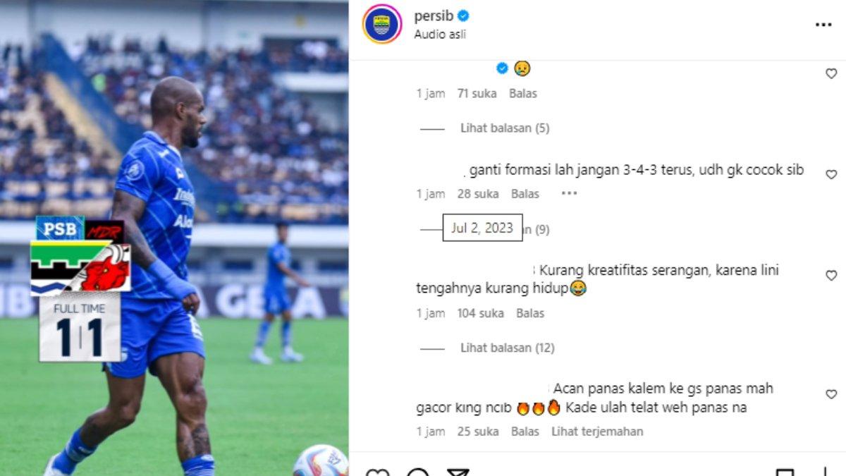 Persib Bandung main imbang 1-1 kontra Madura United