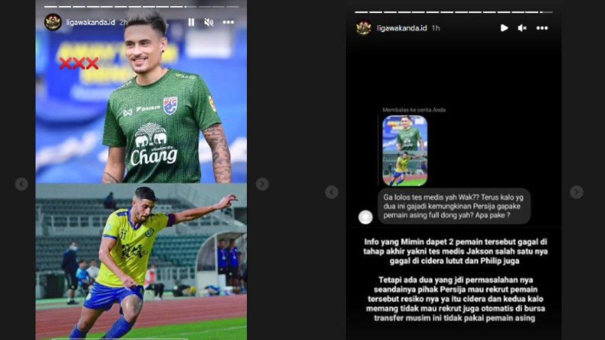 Philip Roller dan Jackson de Sousa santer gagal merapat ke Persija Jakarta.
